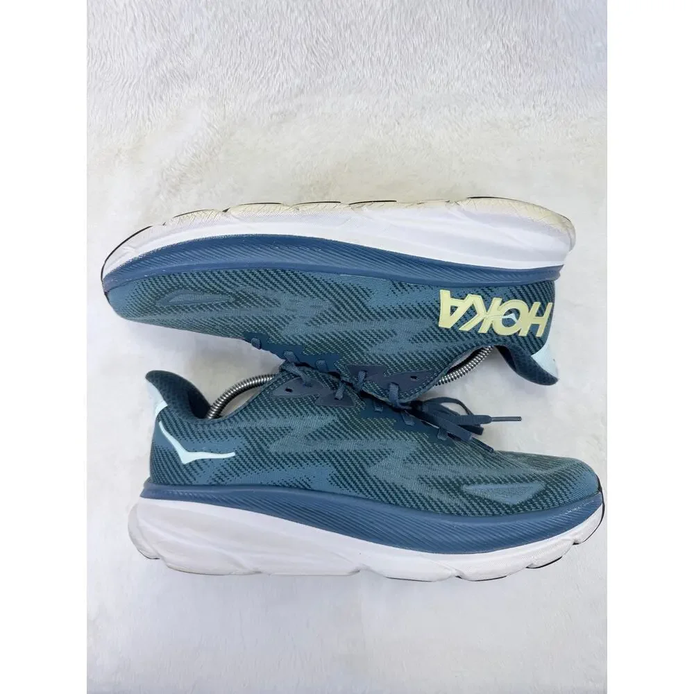 Hoka Clifton 9 Mens Running Shoes Mountain Spring Blue Sapphire Size 11D